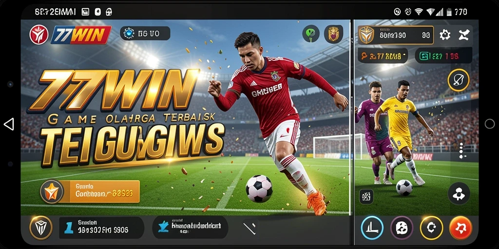 Tampilan gameplay <strong>77WIN</strong> dengan aksi olahraga yang seru.
