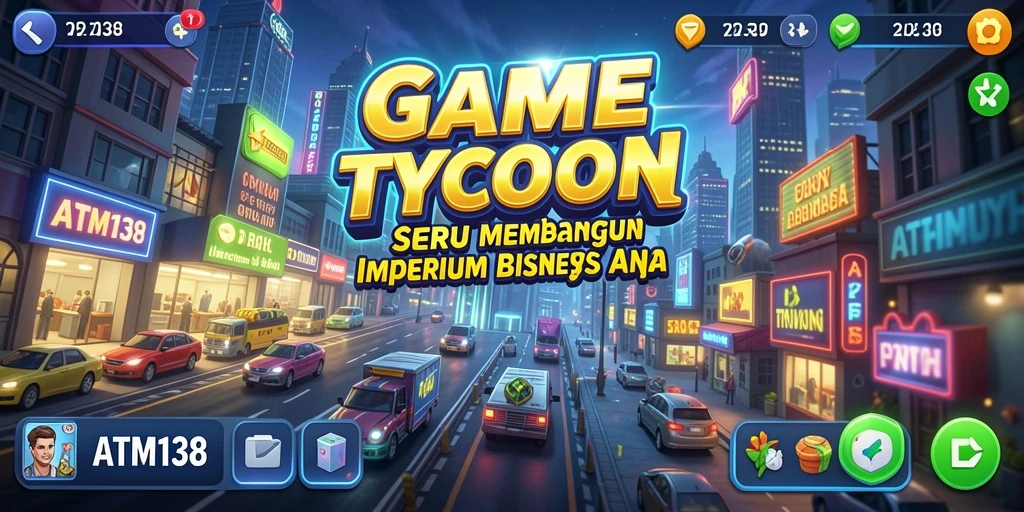 Gameplay seru <strong>ATM138</strong> dalam membangun bisnis Tycoon.
