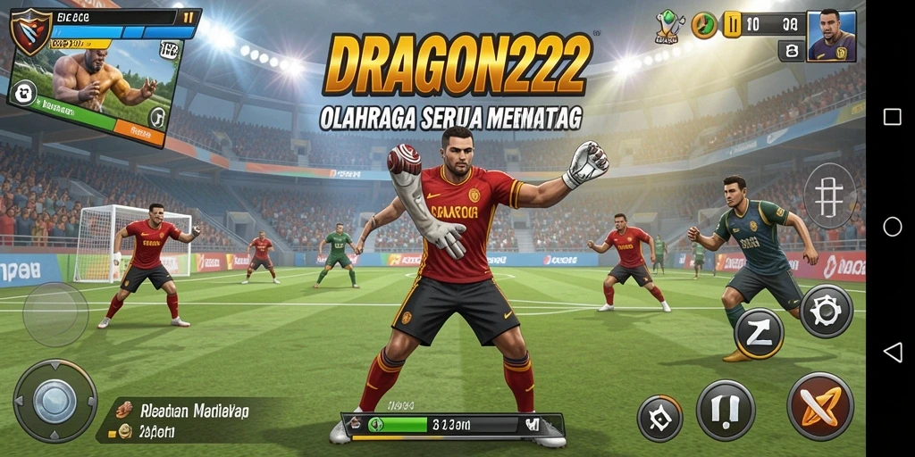 Screenshot gameplay DRAGON222 menampilkan aksi seru dalam permainan olahraga.