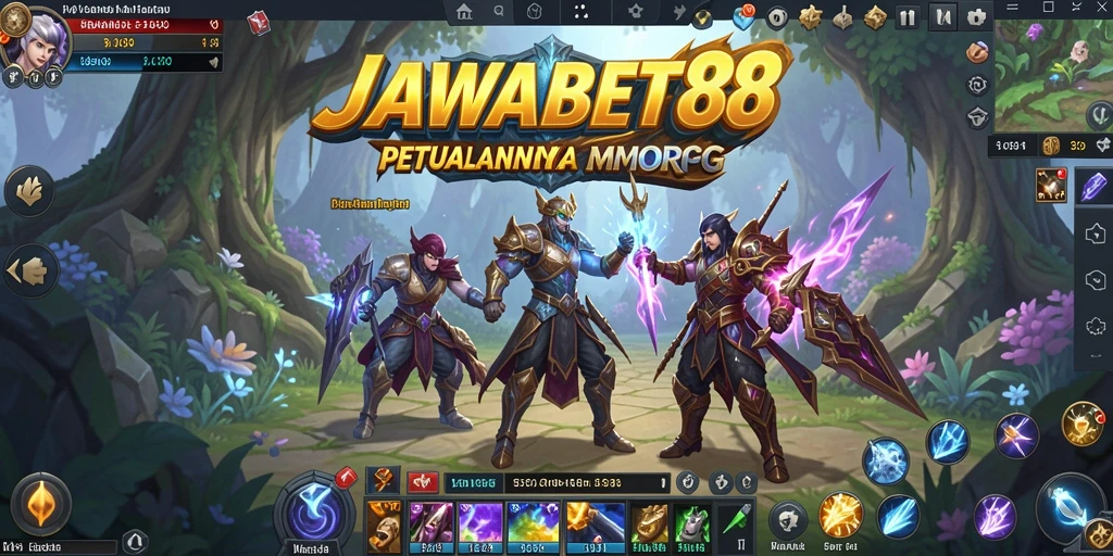 Tampilan gameplay seru di dunia MMORPG JAWABET88.
