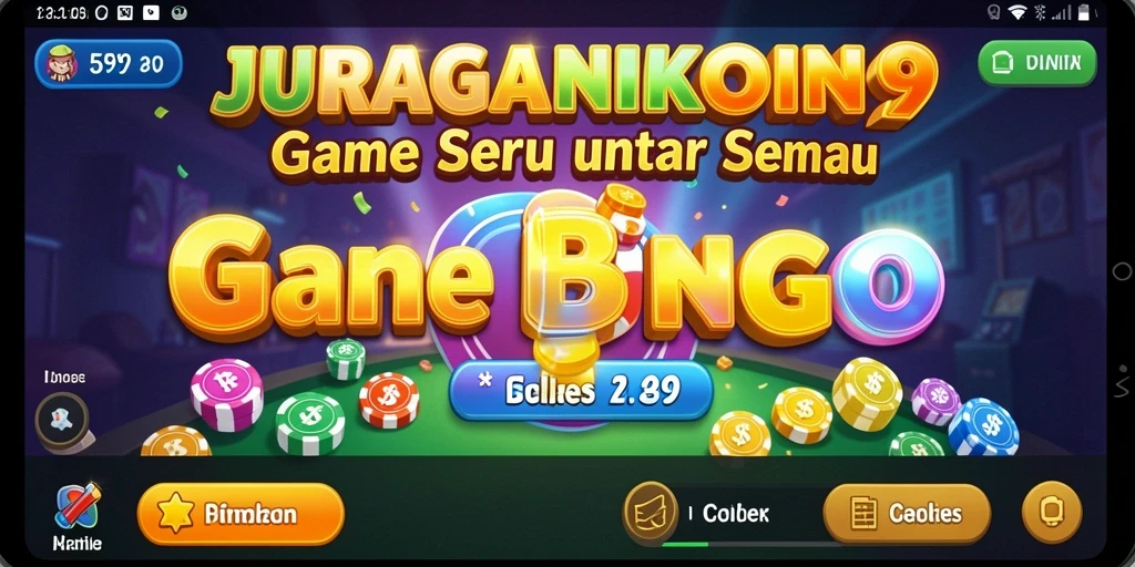 Tampilan gameplay menarik dari JURAGANKOIN99 saat bermain Bingo.
