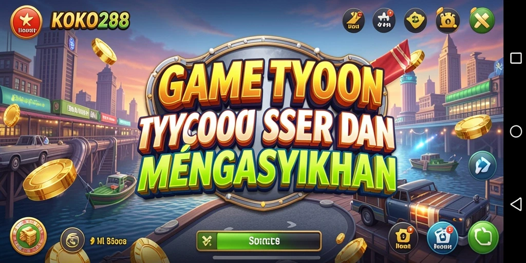 Tampilan gameplay KOKO288 yang menarik saat mengelola bisnis.