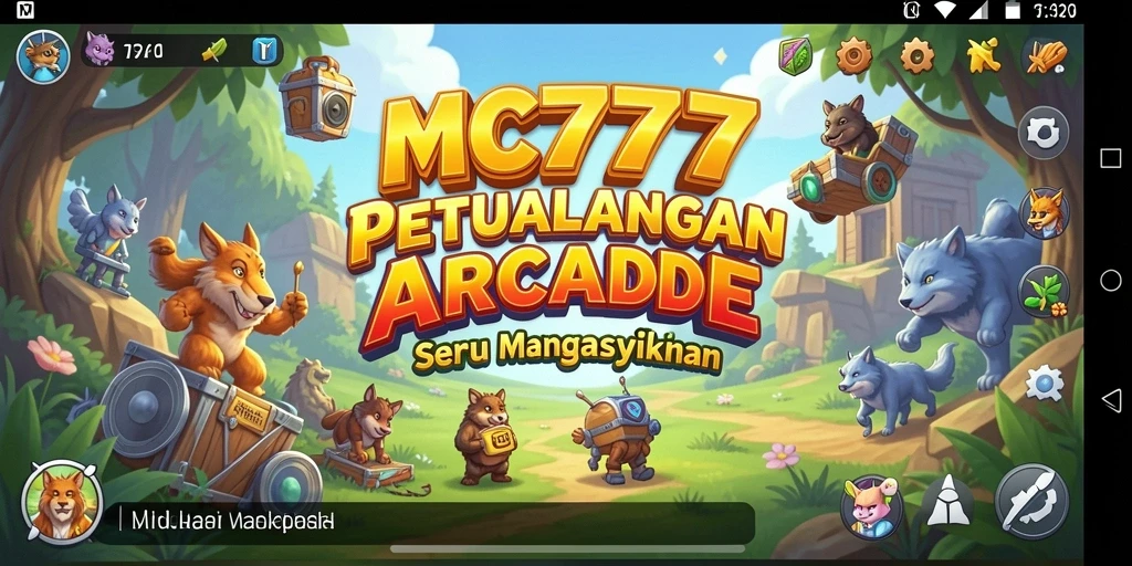 Tampilan gameplay seru dari MC777 yang penuh aksi arcade.