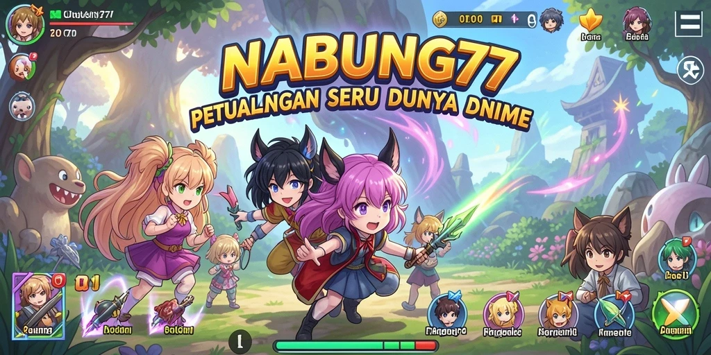 Gameplay seru di dunia Anime yang memukau.