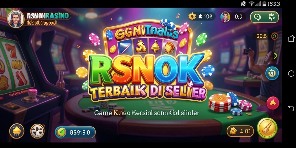 Tampilan gameplay RSNOK yang menarik dengan grafis kasino modern.
