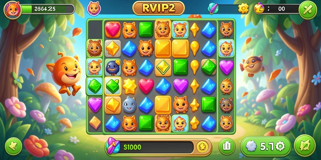 Tampilan gameplay RVIP2 yang penuh warna dan menarik.