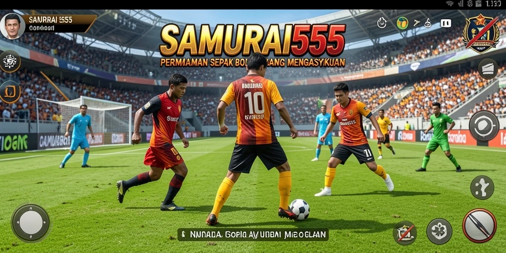 Gameplay menarik dalam <strong>SAMURAI555</strong> yang menampilkan aksi sepak bola yang hebat.