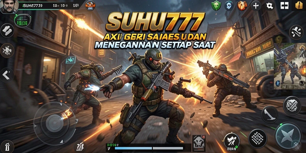 Tampilan gameplay menegangkan di dunia SUHU777, penuh aksi dan petualangan.