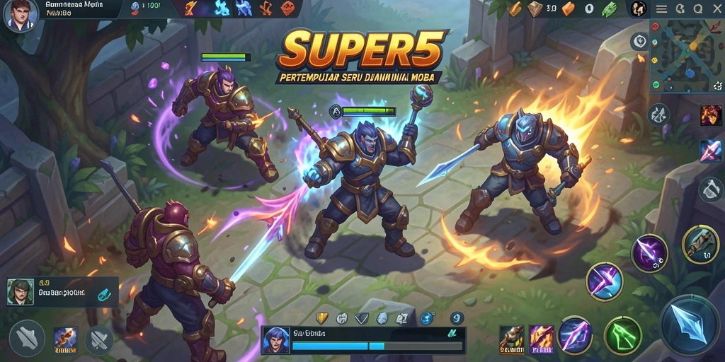 Gameplay menarik di arena MOBA penuh aksi.