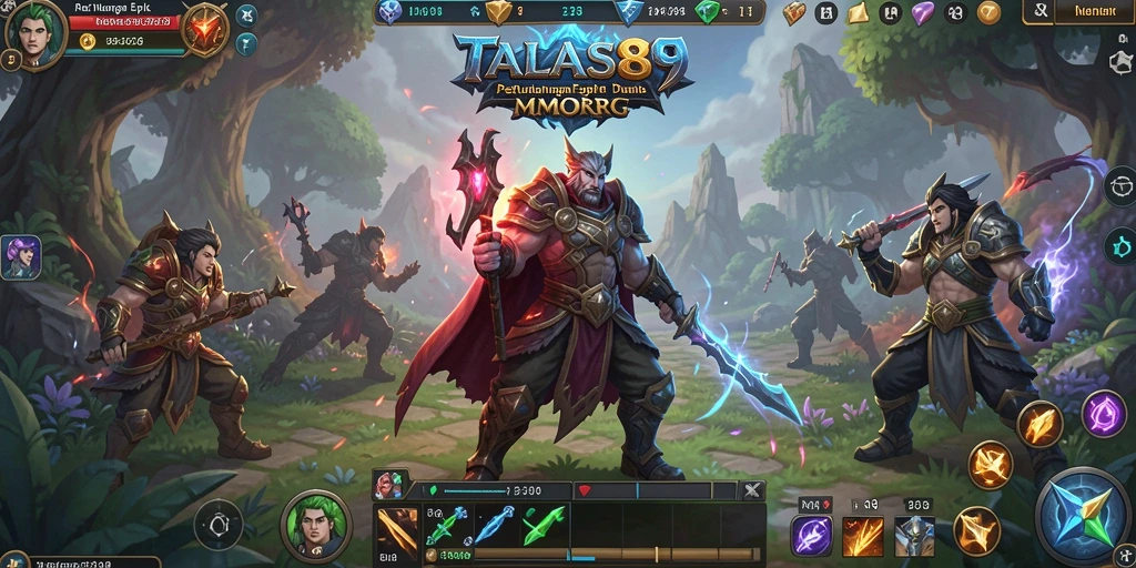 Screenshot gameplay TALAS89 menampilkan petualangan epik dalam dunia MMORPG.