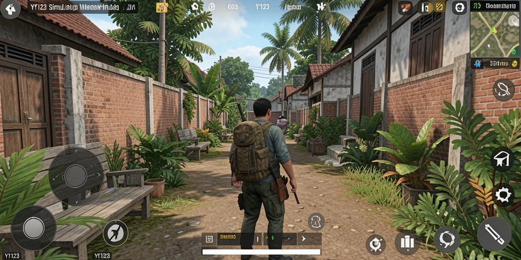 Tampilan gameplay menarik dari YY123 yang menunjukkan interaksi karakter.